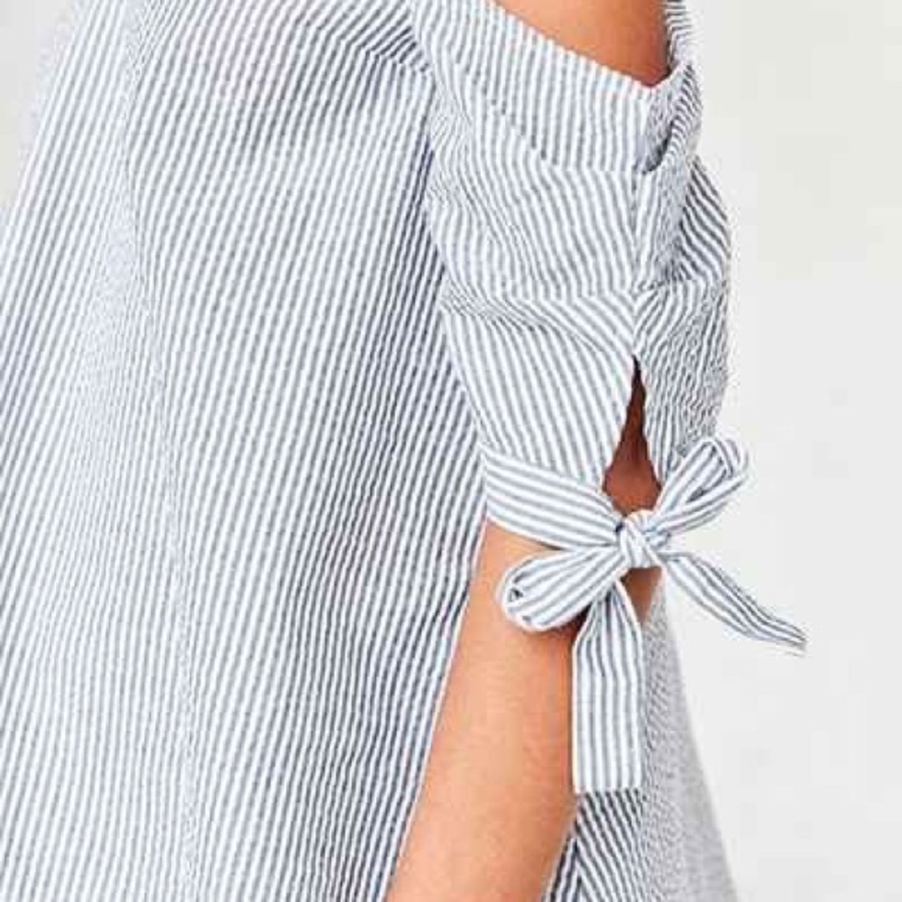 Kimchi Blue Striped Off-the-Shoulder top